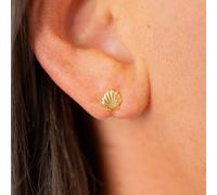 Puces dorées mini coquillage