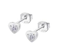 Puces D'oreilles Lotus Silver Coeur