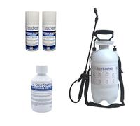 Puces : Kit complet SoluPuce pour 50 m² - 1 insecticide concentré Emulsphrine EW++S 250 ml, 2 aérosols one-shot Solu'Fogger, 1 pulvérisateur 5L - Traitement efficace contre les puces