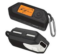 PUCGUE Coque de protection en silicone pour Flipper Zero Device - Souple - Anti-rayures - Avec mousqueton - Noir