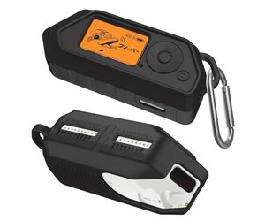 PUCGUE Coque de protection en silicone pour Flipper Zero Device - Souple - Anti-rayures - Avec mousqueton - Noir
