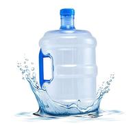 Puche à eau 10L avec poignée de qualité alimentaire Féche à l'épreuve transparente sans odeur scellée réutilisable à poussière Portable Conteneur de bouteille d'eau pour la maison extérieure, bouteil