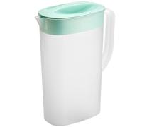 Puche en Plastique, cruche à Eau pour réfrigérateur 2,5 L épaississement des cruches à Eau avec couvercles récipient d'eau à la Chaleur et au Froid avec Filtre pour Les Bois de Fruit d'eau Boisson ve