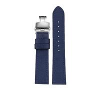 PUCHEN 19mm 20mm 22mm 23mm 24mm Nylon + Cuir Montre Bracelet Hommes Étanche Toile Nylon Montre Bande, 23mm
