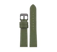 PUCHEN 19mm 20mm 22mm 23mm 24mm Nylon + Cuir Montre Bracelet Hommes Étanche Toile Nylon Montre Bande, 23mm