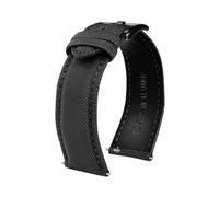PUCHEN 20mm 21mm 22mm 23mm 24mm Nylon + bracelet de montre en cuir bracelet de remplacement montre pour hommes accessoires,21mm