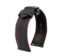 PUCHEN 20mm 21mm 22mm 23mm 24mm Nylon + bracelet de montre en cuir bracelet de remplacement montre pour hommes accessoires,21mm