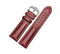 PUCHEN Bracelet de montre en cuir 18mm 21mm 20mm 22mm bracelet de montre montre pour hommes bracelet de montre accessoires de remplacement,Vin rouge,22mm