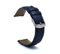 PUCHEN Bracelets de montre en cuir motif autruche, 18mm, 20mm, 22mm, bracelet de remplacement pour montre pour hommes, Bleu, 18mm