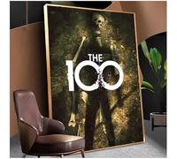 PUCHENGP Affiche De Film De La Série Télévisée The 100 Season Impression Sur Toile Art Mural Photos Décoration D'Intérieur 50 * 70 Sans Cadre