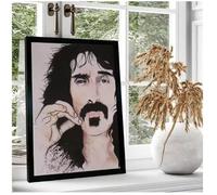 PUCHENGP Affiche De Frank Zappa Légendes De La Musique Rock Chanteur Vintage Photo Portrait Décoration D'Intérieur 50 * 70 Sans Cadre