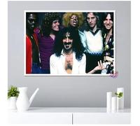 PUCHENGP Affiche De Frank Zappa Légendes De La Musique Rock Chanteur Vintage Photo Portrait Décoration D'Intérieur 50 * 70 Sans Cadre