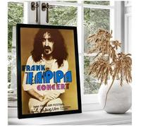 PUCHENGP Affiche De Frank Zappa Légendes De La Musique Rock Chanteur Vintage Photo Portrait Décoration D'Intérieur 50 * 70 Sans Cadre