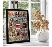 PUCHENGP Affiche De Frank Zappa Légendes De La Musique Rock Chanteur Vintage Photo Portrait Décoration D'Intérieur 50 * 70 Sans Cadre