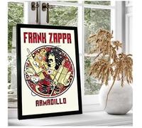 PUCHENGP Affiche De Frank Zappa Légendes De La Musique Rock Chanteur Vintage Photo Portrait Décoration D'Intérieur 50 * 70 Sans Cadre