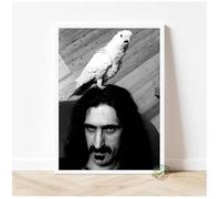 PUCHENGP Affiche De Frank Zappa Légendes De La Musique Rock Chanteur Vintage Photo Portrait Décoration D'Intérieur 50 * 70 Sans Cadre