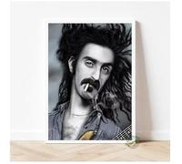 PUCHENGP Affiche De Frank Zappa Légendes De La Musique Rock Chanteur Vintage Photo Portrait Décoration D'Intérieur 50 * 70 Sans Cadre