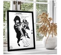 PUCHENGP Affiche De Frank Zappa Légendes De La Musique Rock Chanteur Vintage Photo Portrait Décoration D'Intérieur 50 * 70 Sans Cadre