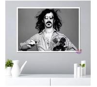 PUCHENGP Affiche De Frank Zappa Légendes De La Musique Rock Chanteur Vintage Photo Portrait Décoration D'Intérieur 50 * 70 Sans Cadre