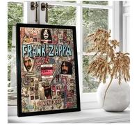 PUCHENGP Affiche De Frank Zappa Légendes De La Musique Rock Chanteur Vintage Photo Portrait Décoration D'Intérieur 50 * 70 Sans Cadre