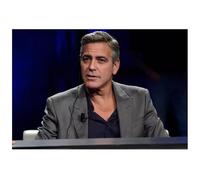 PUCHENGP Affiche De L'Acteur Et Réalisateur Américain George Clooney Impression Sur Toile Portrait Photos Décoration Murale 50 * 70 Sans Cadre