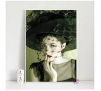 PUCHENGP Affiche De L'Actrice Helena Bonham Carter Star De Cinéma Impression Sur Toile Portrait Photos Décoration Murale 50 * 70 Sans Cadre