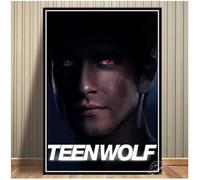 PUCHENGP Affiches De Films Classiques Vintage Teen Wolf Impression Sur Toile Art Mural Photos Décoration D'Intérieur 50 * 70 Sans Cadre