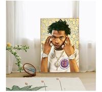 PUCHENGP Affiches Vintage Classiques Du Rappeur Lil Baby Impression Sur Toile Portraits Photos Décoration D'Intérieur 50 * 70 Sans Cadre