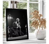 PUCHENGP Poster Photo De Marvin Gaye Star De La Musique Portrait Vintage Sur Toile Décoration Intérieure 50 * 70 Sans Cadre