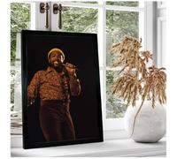 PUCHENGP Poster Photo De Marvin Gaye Star De La Musique Portrait Vintage Sur Toile Décoration Intérieure 50 * 70 Sans Cadre
