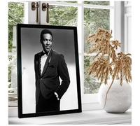 PUCHENGP Poster Photo De Marvin Gaye Star De La Musique Portrait Vintage Sur Toile Décoration Intérieure 50 * 70 Sans Cadre