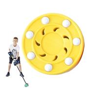 Puck de hockey intérieur, disque de hockey sur rouleaux | Pucks de hockey en mousse - Équipement d'entraînement sportif multifonctionnel Boule plate intérieure d'intérieur pour intérieur et extérieur