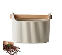 Puck Knock Box Tapoteur à café Dump-Bin 1300 ml - Récipient à déchets abrasifs absorbant qui ne glisse pas, récipient de mise à la terre pour café/bureau
