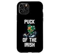 Puck of The Irish Leprechaun Hockey St Patrick Day Funny Coque pour iPhone 11 Pro