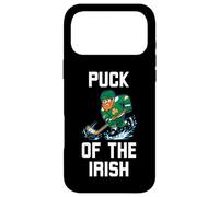 Puck of The Irish Leprechaun Hockey St Patrick Day Funny Coque pour iPhone 17 Pro Max