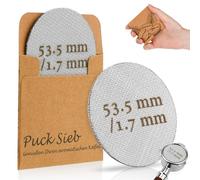 Puck Screen 54 mm, Puck Screen 53.5 Puck Mellbree Lot de 2 filtres à café frittés pour porte-filtre à expresso, accessoires 1,7 mm d'épaisseur, 150 μm, acier inoxydable 316, réutilisables, inoxydables