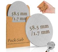 Puck Screen 58 mm Puck Screen 58.5 Puck Mellbree Lot de 2 filtres à café frittés pour porte-filtre à expresso - Accessoires 1,7 mm d'épaisseur - 150 μm - Acier inoxydable 316 - Réutilisable -