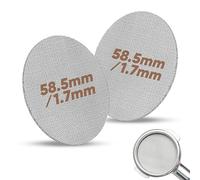 Puck Screen Lot de 2 tamis à expresso Flair 58 mm pour porte-filtre 1,7 mm d'épaisseur en acier inoxydable Puck Screen 58.5 Filtre rond réutilisable Porte-filtre Accessoires expresso