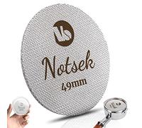 Puck Screen Passoire à expresso 49 mm avec boîte de rangement en acrylique, 1.7 mm d'épaisseur 150 μm, acier inoxydable 316 L, réutilisable, porte-filtre à café, passoire de douche inférieure
