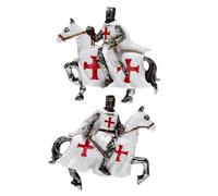 Puckator Aimant de défenseur de chevalier croisé à cheval - Aimants puissants colorés pour réfrigérateur - Accessoires de casier - Souvenir - Fournitures de bureau