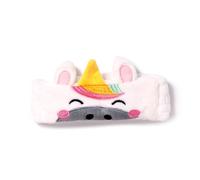 Puckator - Bandeau de Cheveux en Peluche - Astra, la Licorne - Animaux Doux - Élastique Maquillage pour Femme et Fille
