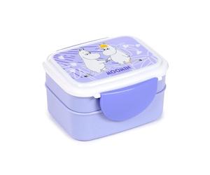 Puckator Bento Porte-déjeuner avec couverts et fermeture à clip - Moomin - Design Tammi - Schiscetta pour l'école et le bureau - BPA Free