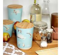 Puckator Boîte de Rangement Composite Bambou Mer & Mouette (Moyenne)