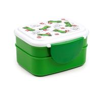 Puckator Boite Repas Bento Compartimentée avec Couverts - Minecraft Creeper & TNT
