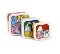 Puckator Boîtes repas Simon's Cat 2024 M/L/XL - Ensemble de boîtes repas - Kid, Child - Rouge, Bleu et Jaune - Polypropylène - Pas de piles requises - Automatique - 1 joueur