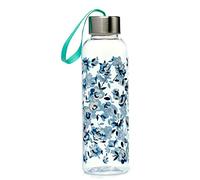 Puckator BOT170 Bouteille d'eau réutilisable en Plastique avec Couvercle métallique Motif Pivoine 500 ML, Unique
