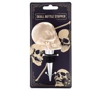 Puckator Bouchon de bouteille en forme de tête de mort en céramique, design effilé pour vin, bière, champagne, soda