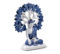 Puckator Bouddha thaïlandais - Blanc et Bleu - Arbre de Vie