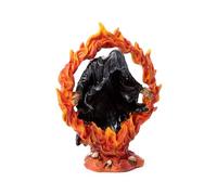 Puckator Bougeoir - La Noire Moissonneuse - Anneau de Feu - Sculpture en Résine Ornementale - Figurine Accessoire Gothique pour Maison et Halloween