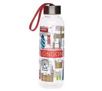 Puckator Bouteille d'eau (Gourde) 500ml avec Bouchon Métallique London Icons - Londres - Londres